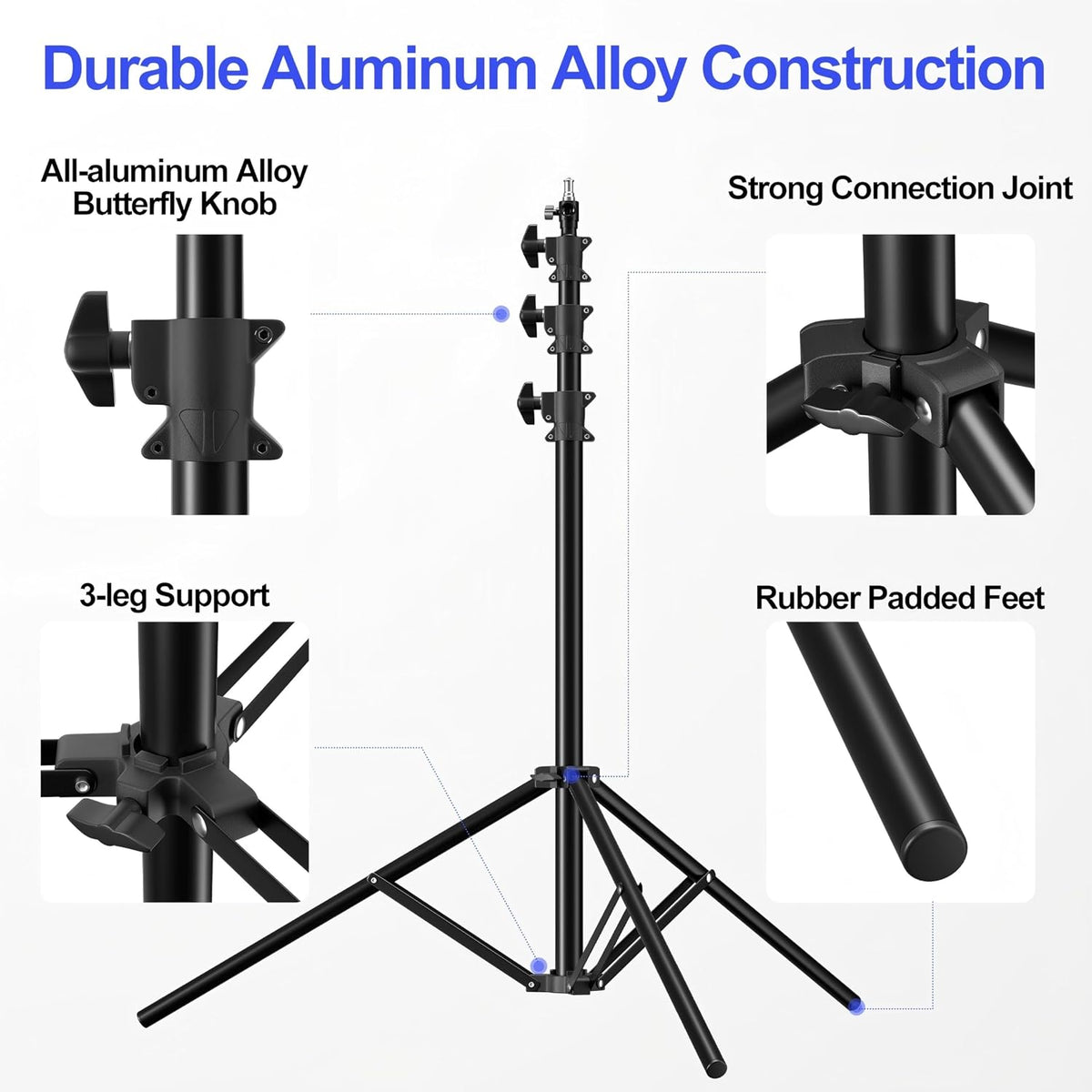 Photography Light Stand 4m Heavy Duty Adjustable Studio Sports Wedding EMART