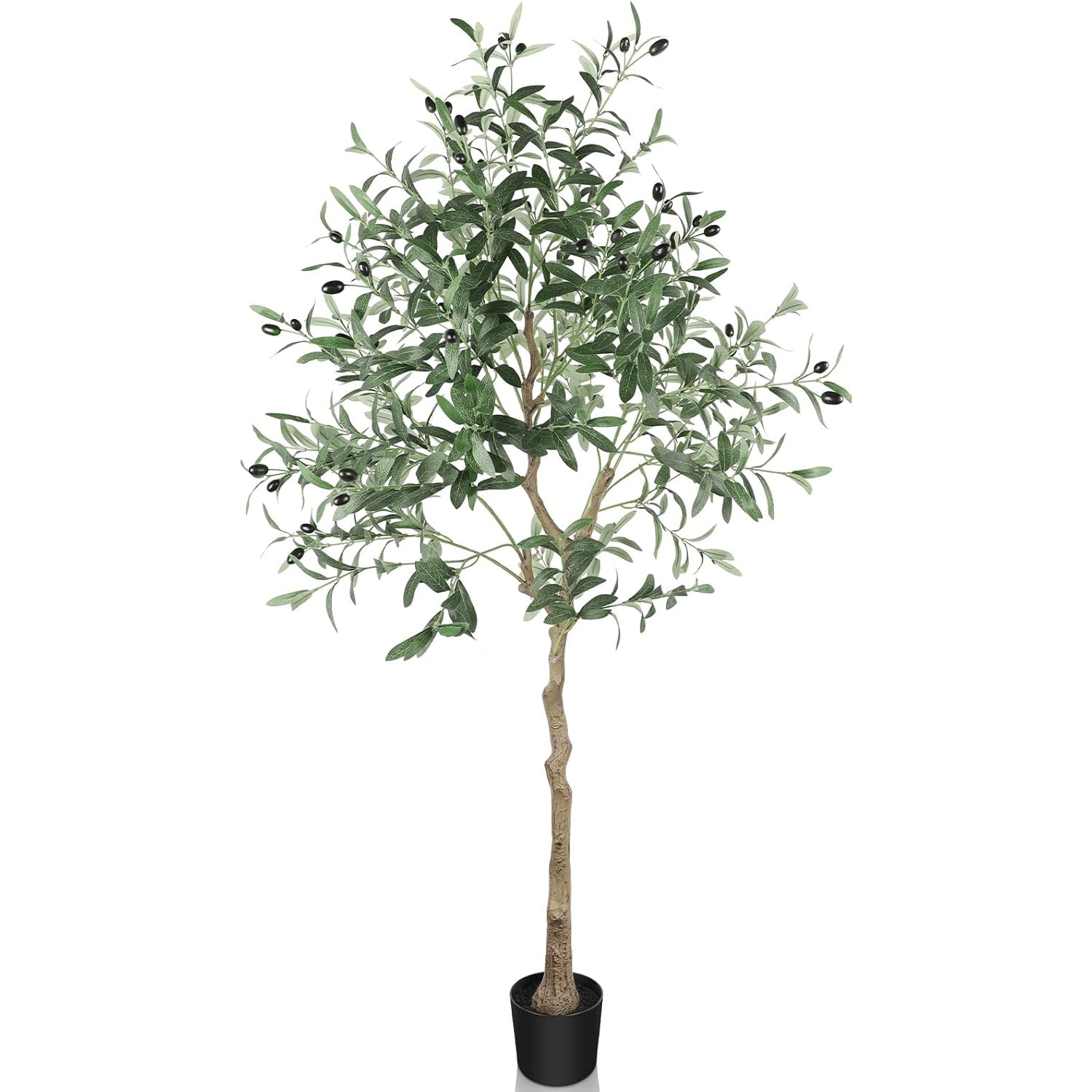 YOLEO 5FT Artificial Olive Tree w/ Lifelike Leaves, Faux Potted Plant for Decor - Massive Discounts