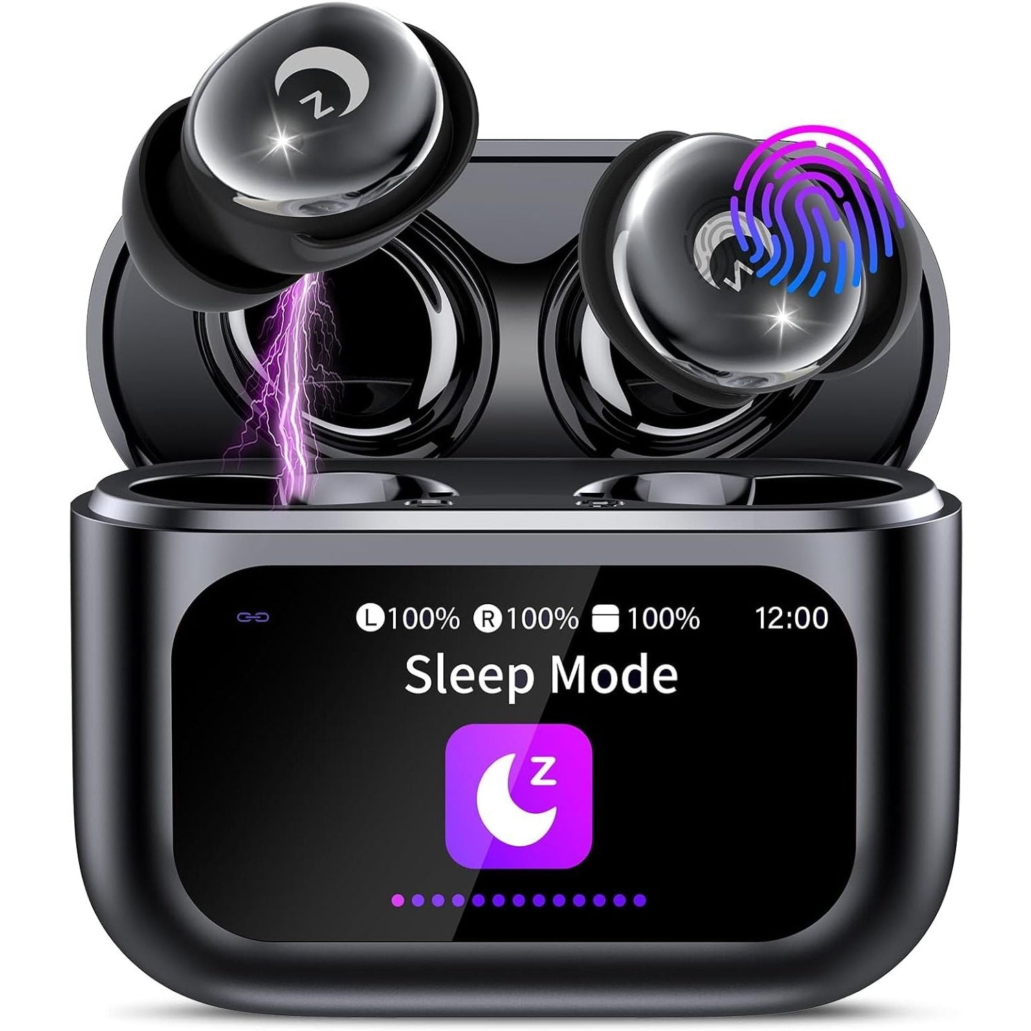Sleep Earbuds Bluetooth 5.4 Noise Cancelling 48H Waterproof Smart Touch L8 Pro