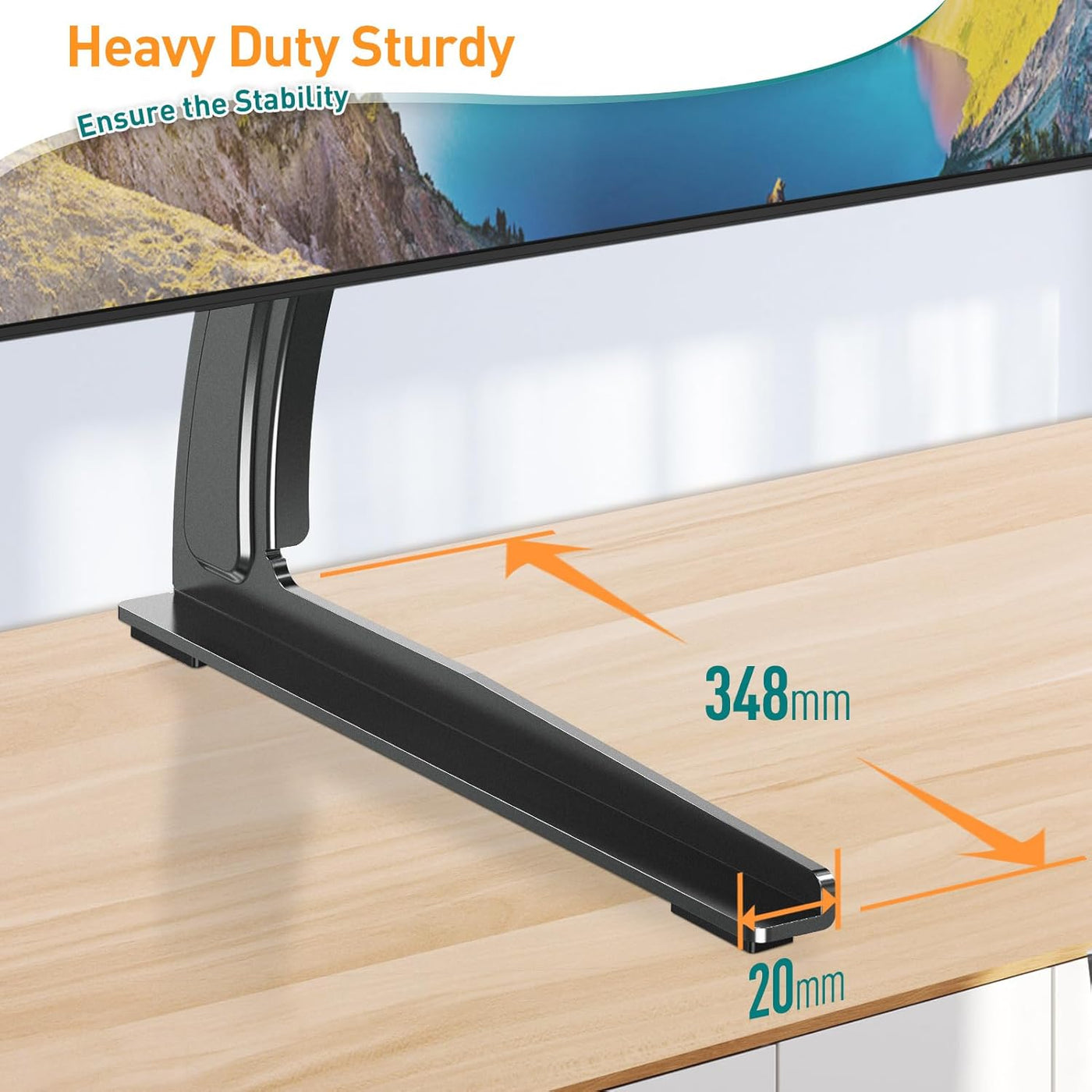 Universal TV Stand Base 27-55 Inch Height Adjustable VESA ELIVED