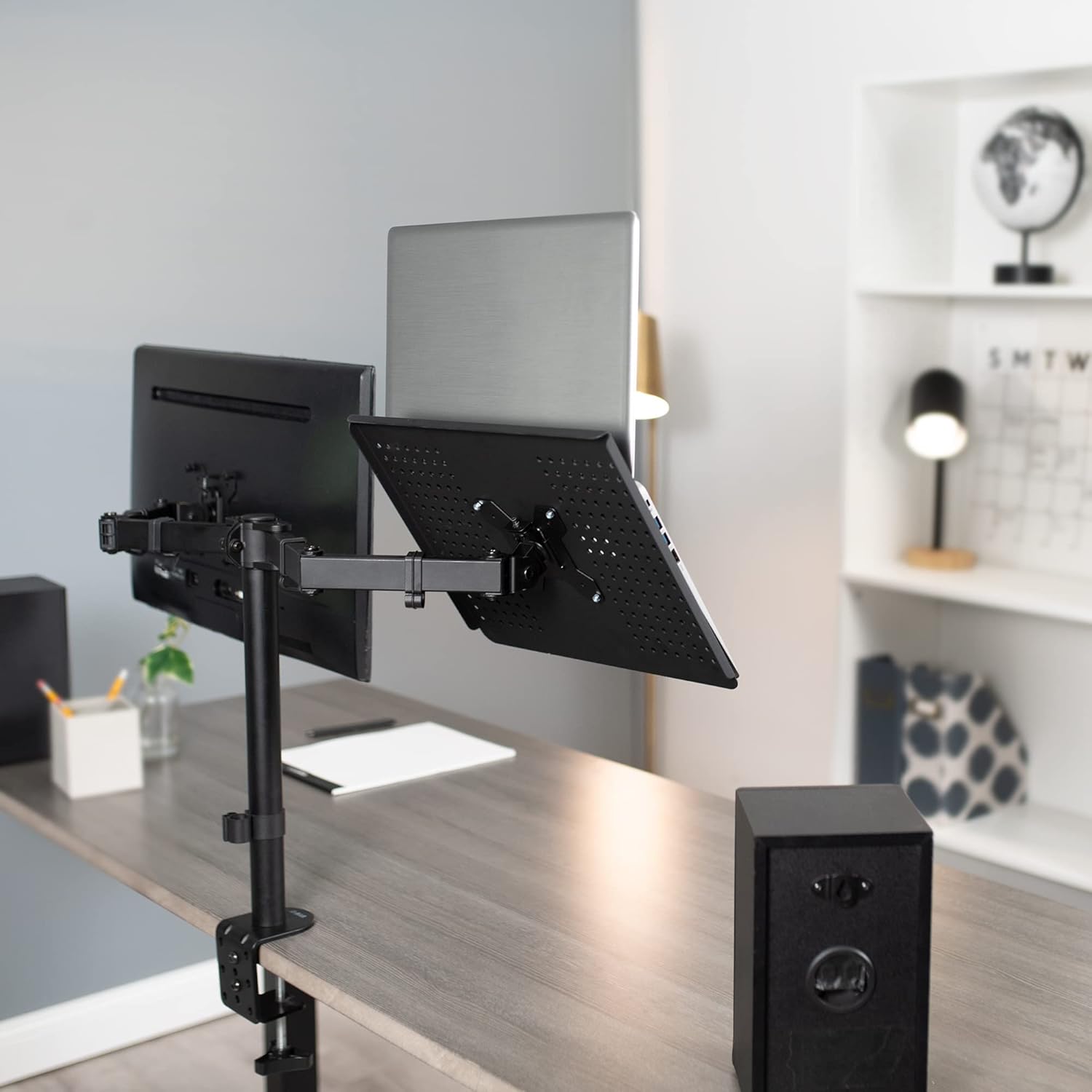 Laptop Tray Holder VESA 100mm Mount Notebook Shelf Stand VIVO STAND-LAP2