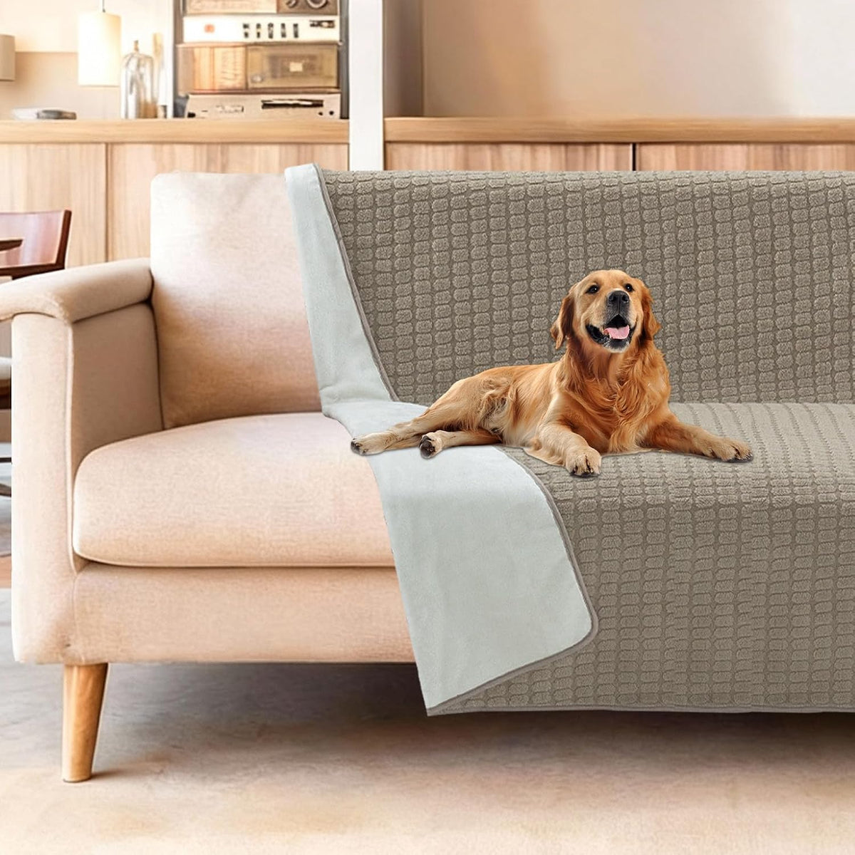 Waterproof Dog Blanket 127x152cm Reversible Washable Sofa Cover H.Versailtex