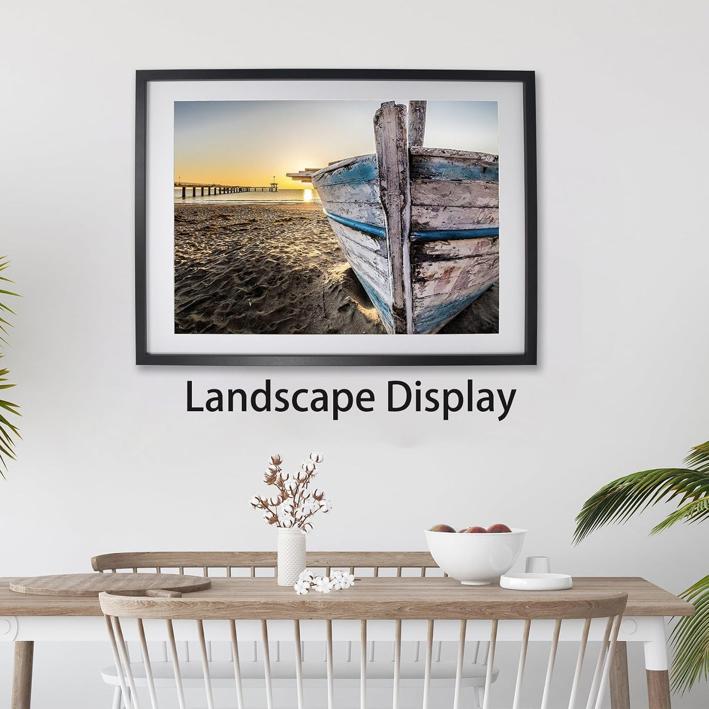 Picture Frames 50x70cm Black 3 Pack with Mount for 40x60cm Photos YiPinYin Frames