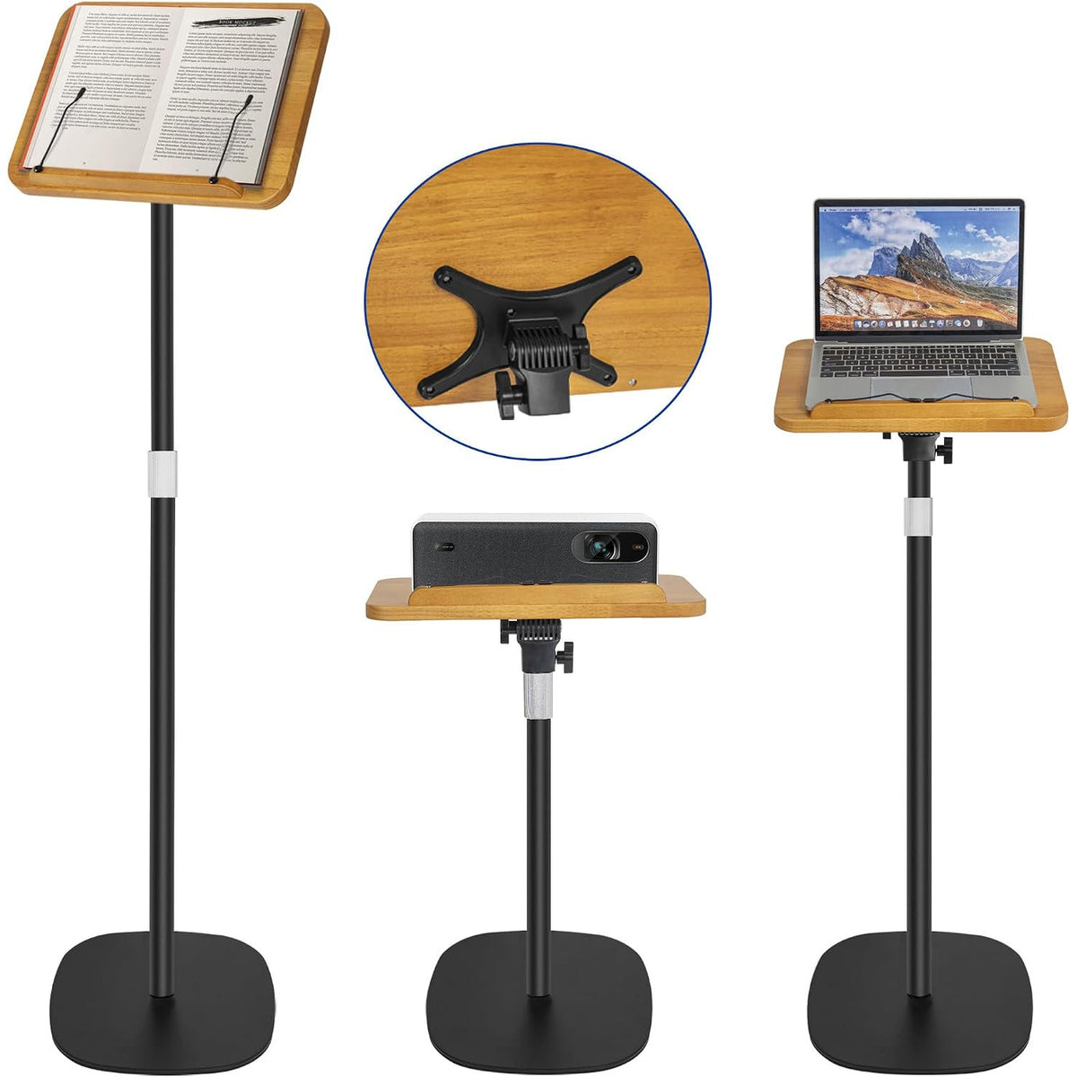 Reading Stand 50-170cm Height Adjustable Foldable Floor Standing Holder OUUTMEE