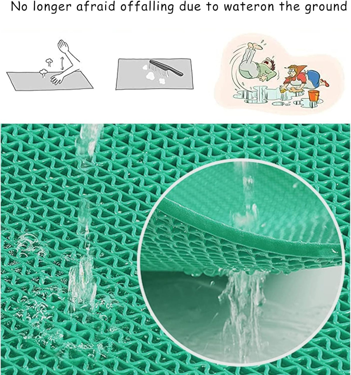 Non Slip Rubber Drainage Mat 300x90cm Heavy Duty Outdoor Floor Mat BWKJMY