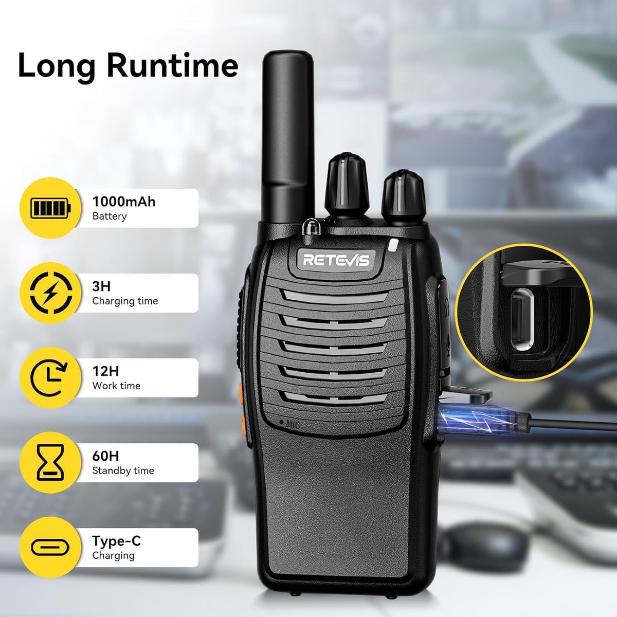 Walkie Talkies H777 Two Way Radios PMR446 with 10 Way Multi Charger Retevis