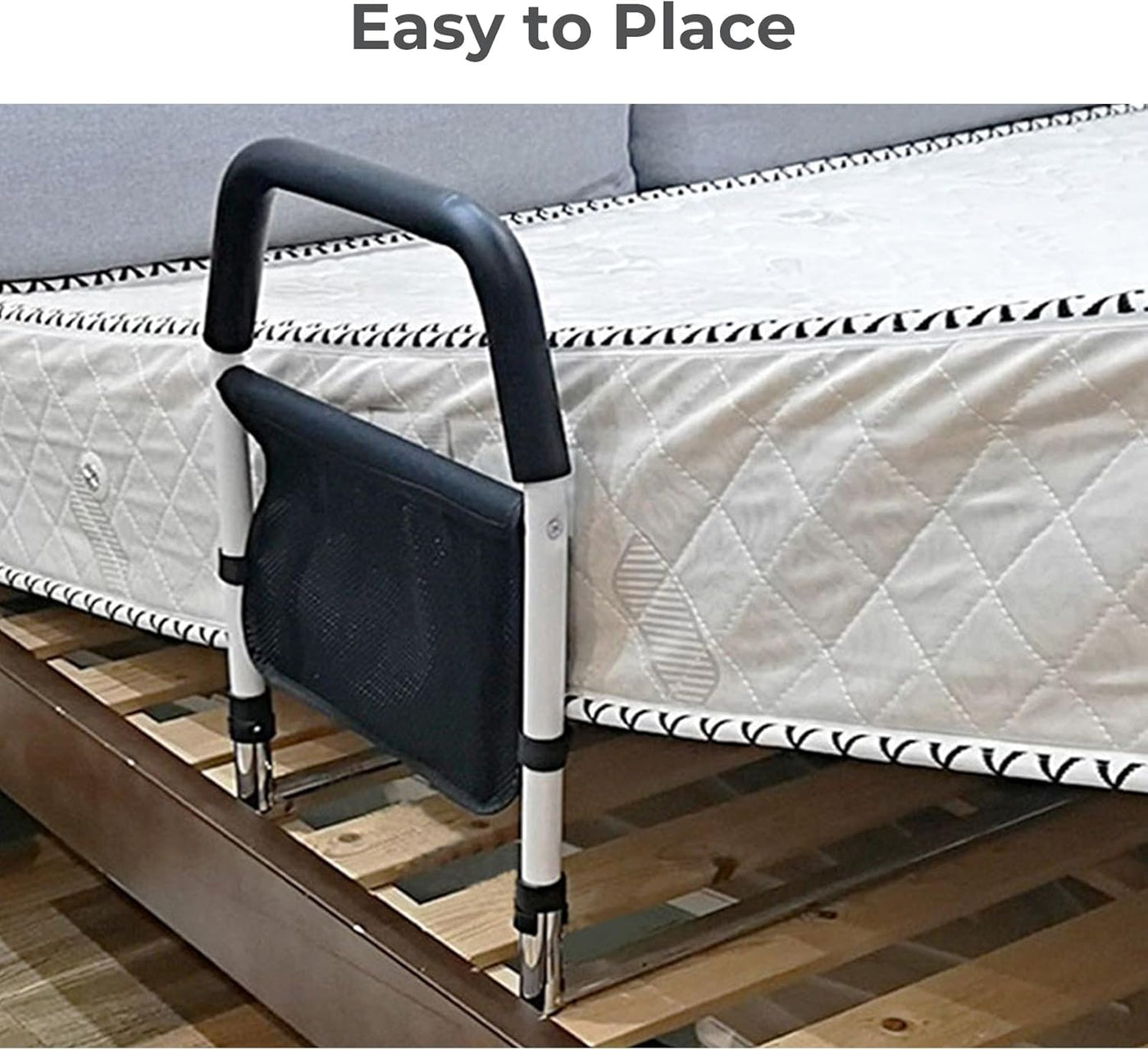 Dyna-Living Bed Assist Rail w/ Storage Bag, Safety Rails for Elderly & Pregnant