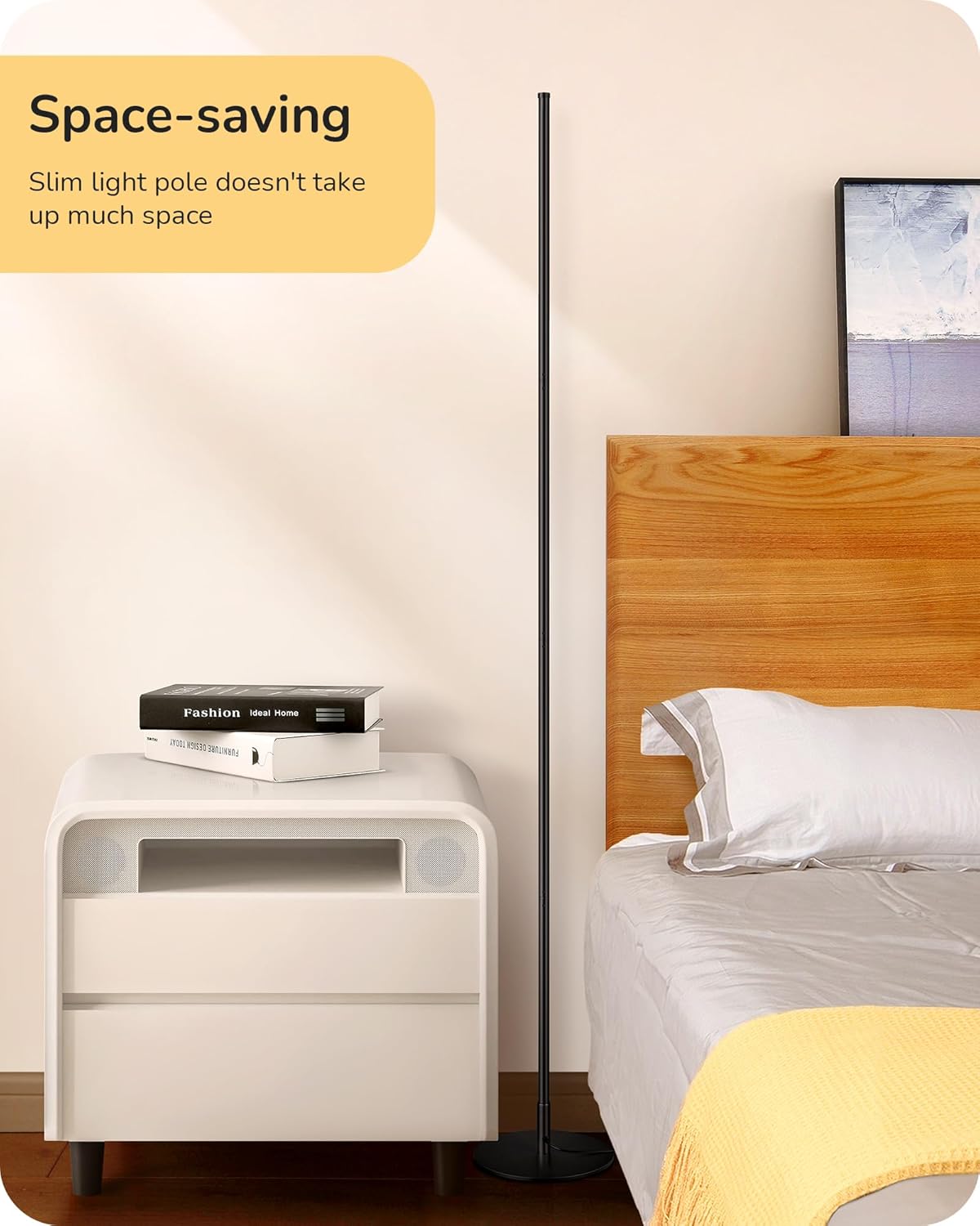 LED Floor Lamp 146cm Dimmable Standing Lamp 2 Pack 3000K EDISHINE