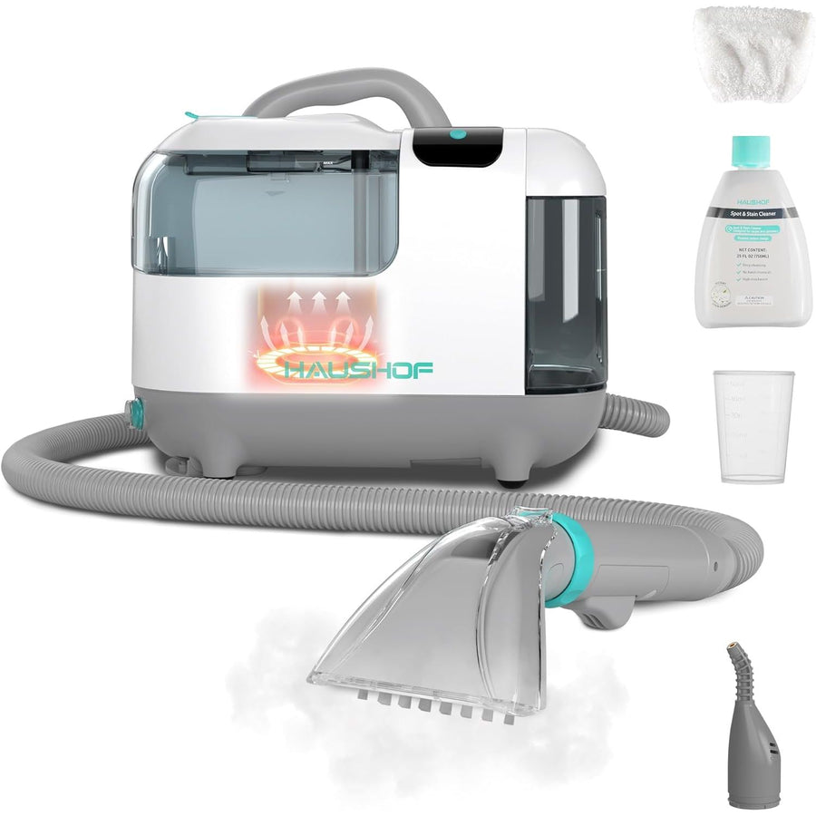 HAUSHOF StainZapper Vapo 3-in-1 – 1200W Steam, Hot & Cold Carpet Cleaner