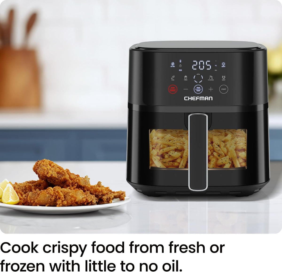 Air Fryer 5.7L Compact 4 Presets Hi-Fry Technology Digital Cooking Chefman