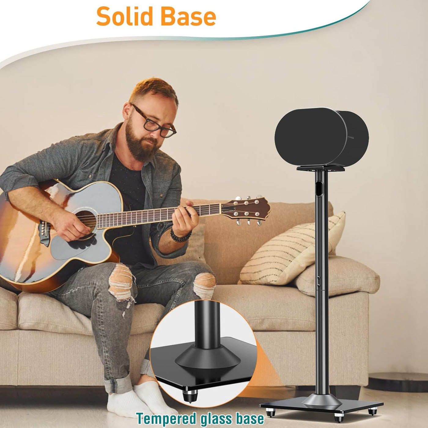 Speaker Stands for Sonos Era 300 807mm Floor Stands Pair ELIVED