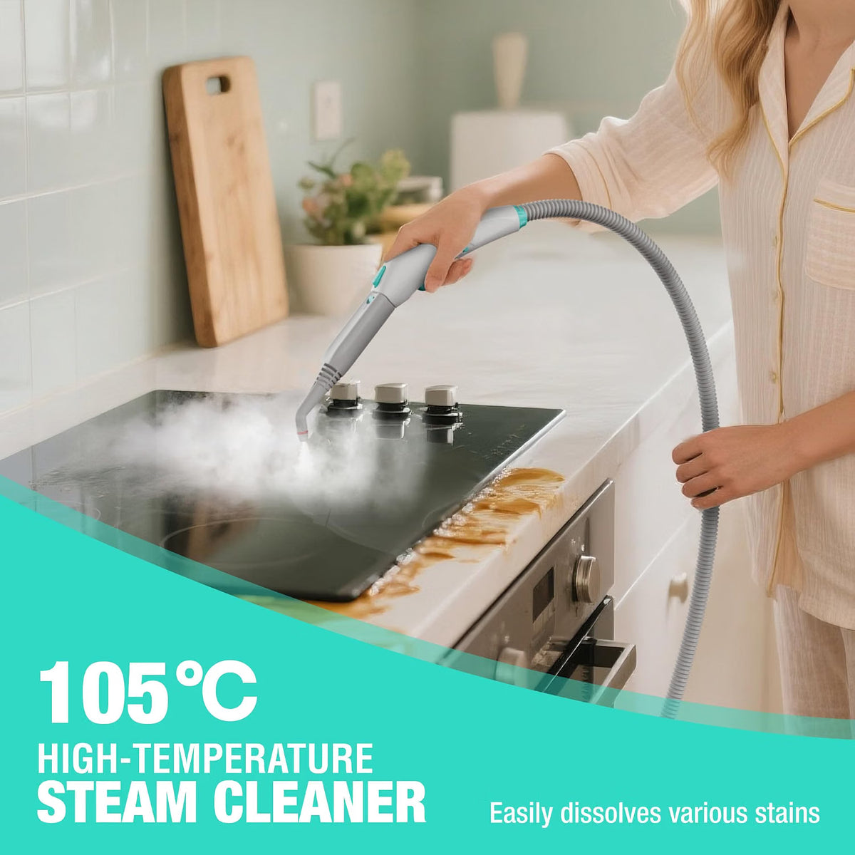 Steam Cleaner 2000W Multipurpose High Pressure 16 Accessories HAUSHOF Home Cleaning