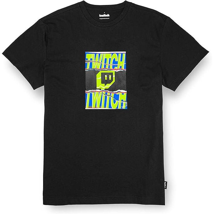 Twitch Graphic T-Shirt Unisex, Regular Fit, 100% Cotton, Black-Massive Discounts