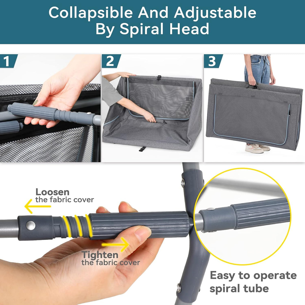 Portable Dog Crate 76x50x49cm Foldable Soft Pet Carrier Mesh Doors Grey Petsfit
