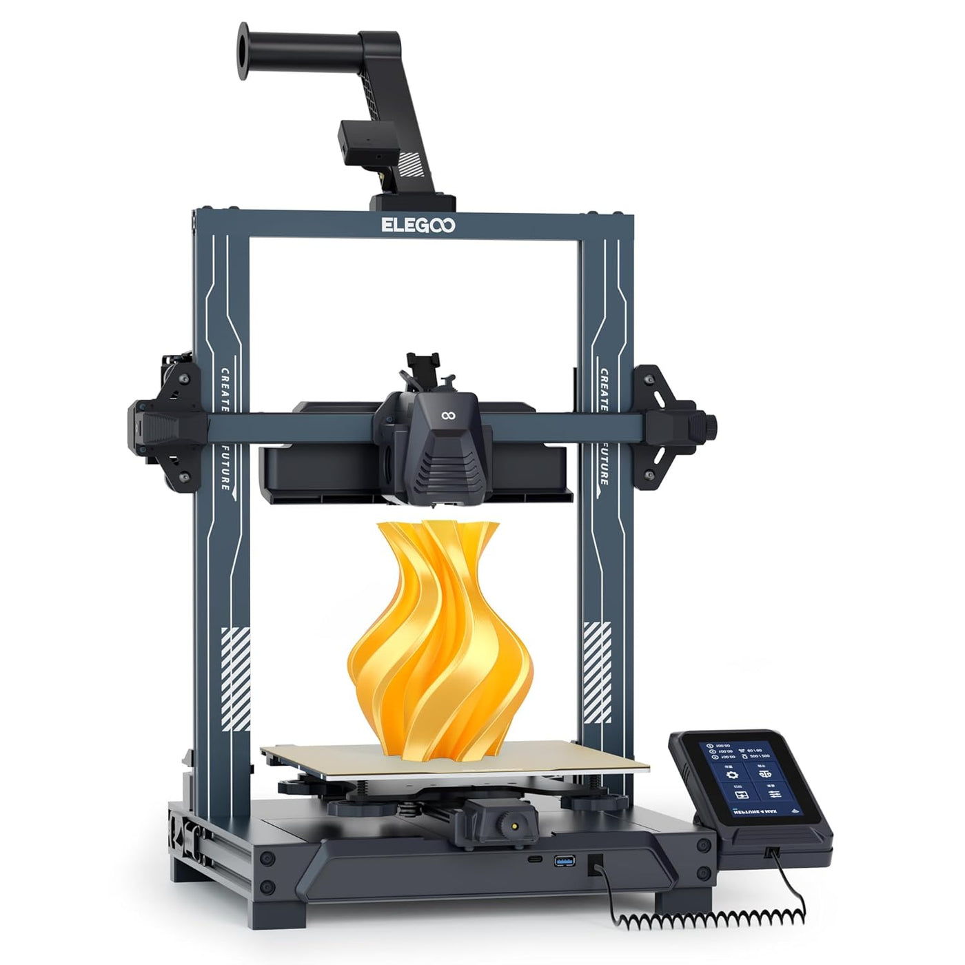 ELEGOO Neptune 4 Pro 3D Printer 500mm/s High-Speed, Auto Leveling, 225x225x265mm