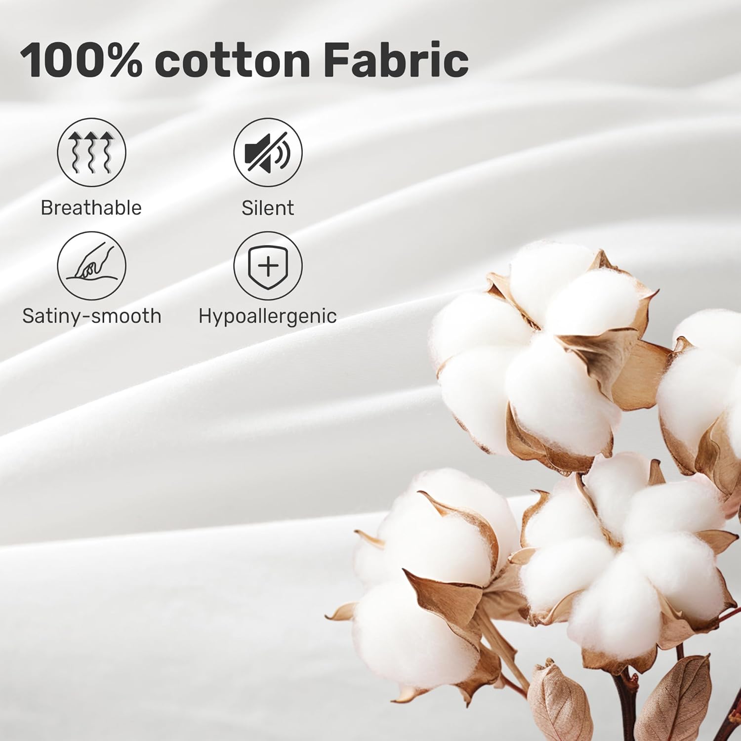 Double Duvet 10.5 Tog Goose Down Feather 200x200 Cotton Washable Deodar