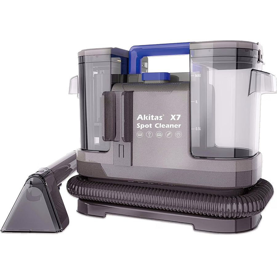Portable Carpet Cleaner 600W Spot Upholstery Pet Stain Dual Tank Akitas X7