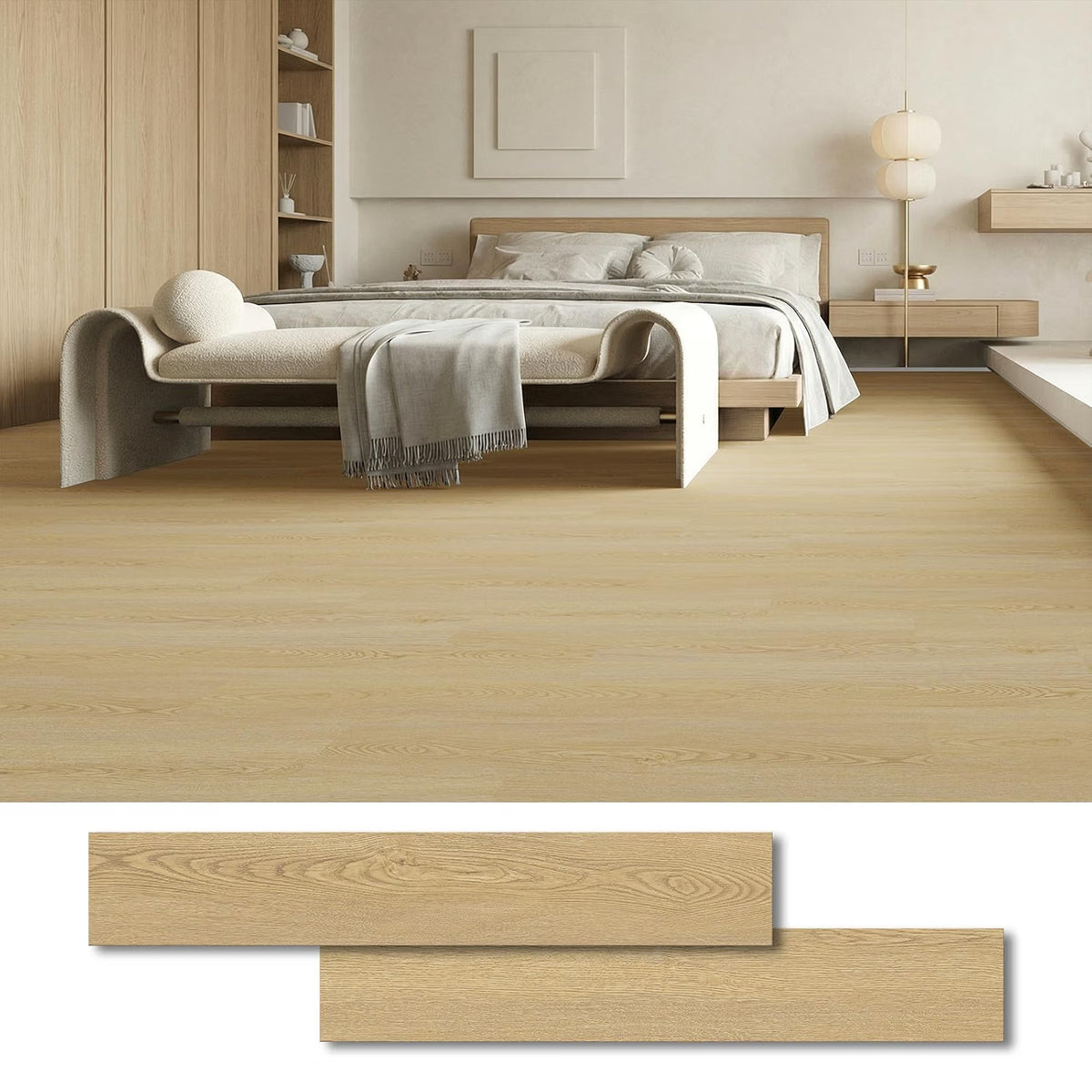 Self Adhesive Vinyl Floor Planks Classic Oak 37 Pack 5.02m2 Peel Stick Flooring