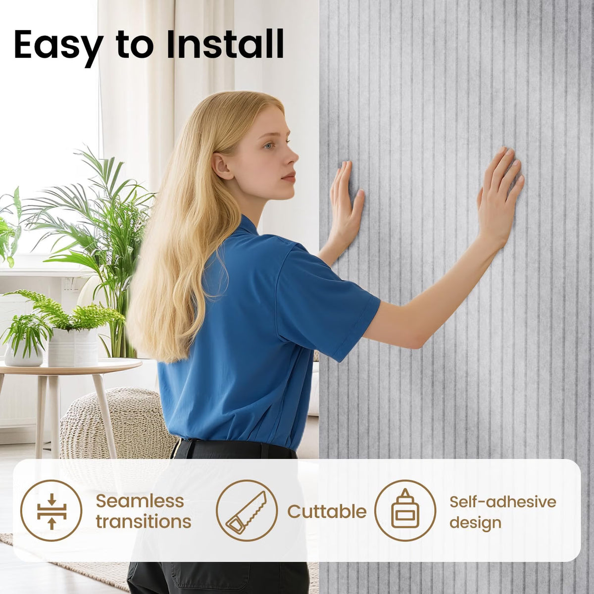 Acoustic Panels 2 Pack 3D Self Adhesive Sound Absorbing Wall Panels Black Studio