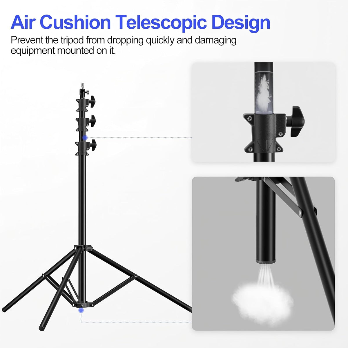 Photography Light Stand 4m Heavy Duty Adjustable Studio Sports Wedding EMART