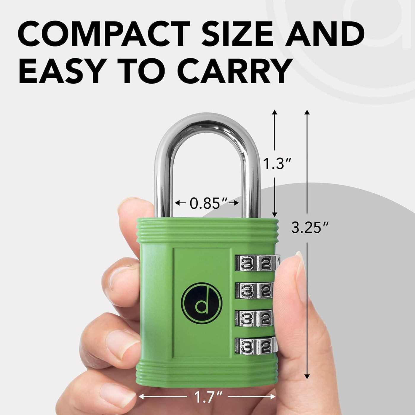 Padlock 4 Digit Combination Lock - Weatherproof, Keyless Security - Massive Discounts