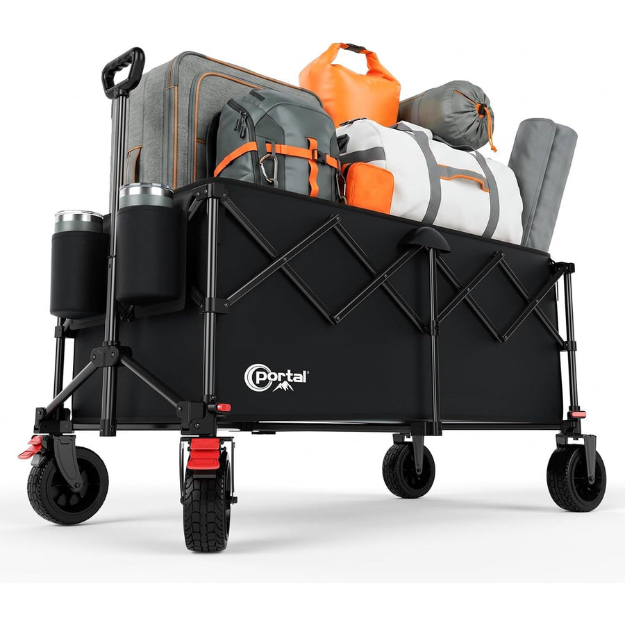 Festival Trolley 300L Heavy Duty Folding Beach Camping Wagon Portal Ultra-Fold
