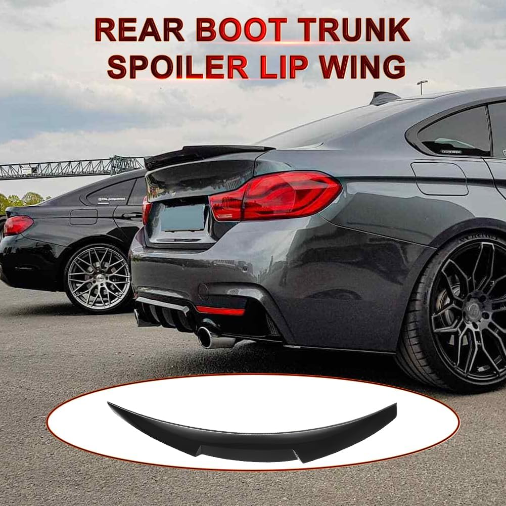 ACLONG Rear Trunk Spoiler for BMW 4 Series F36 2014-2020, Gloss Black