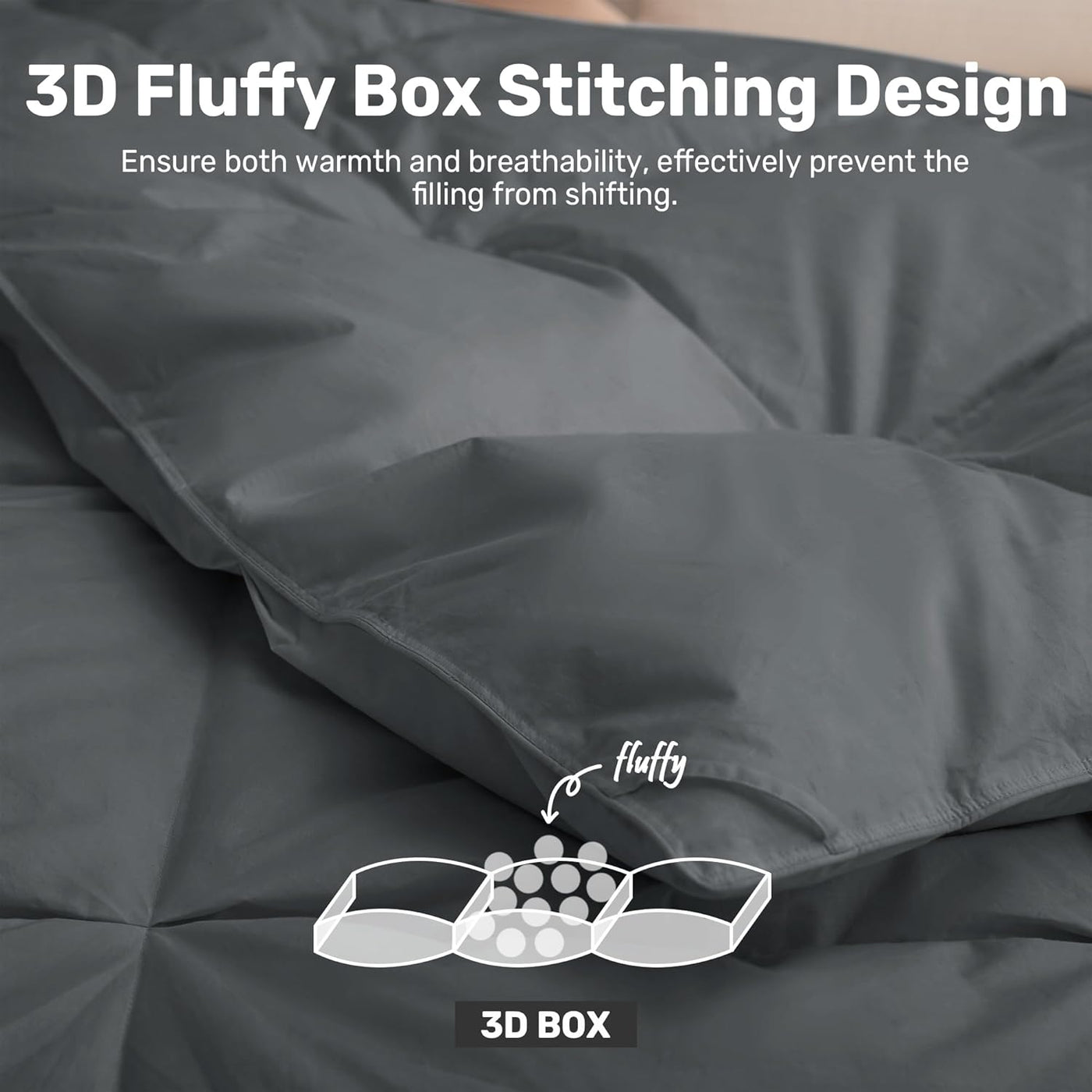 Double Duvet 10.5 Tog Goose Down Feather 200x200 Cotton Washable Deodar