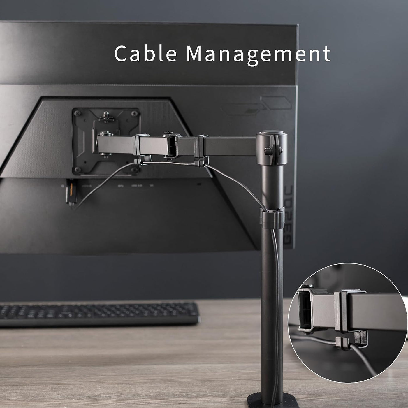Single Monitor Arm 32 Inch 38 Ultrawide Adjustable VESA VIVO