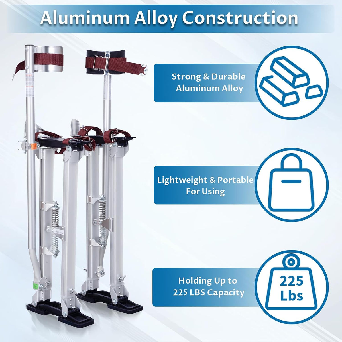 Drywall Stilts 18-30 Inch Adjustable Aluminium Painting Plastering iElyiEsy