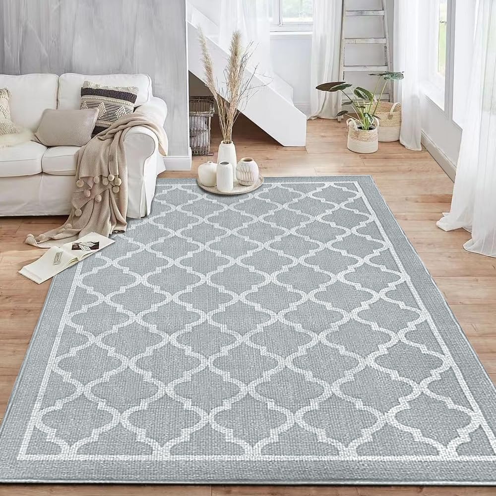 RV MURTS Waterproof Outdoor Rug 120x180cm UV-Resistant Patio Garden Mat, Grey