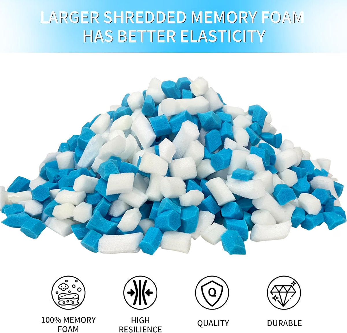 Memory Foam Filling 6.6KG Shredded Gel Bean Bag Chair Cushion Filler Refill Foam