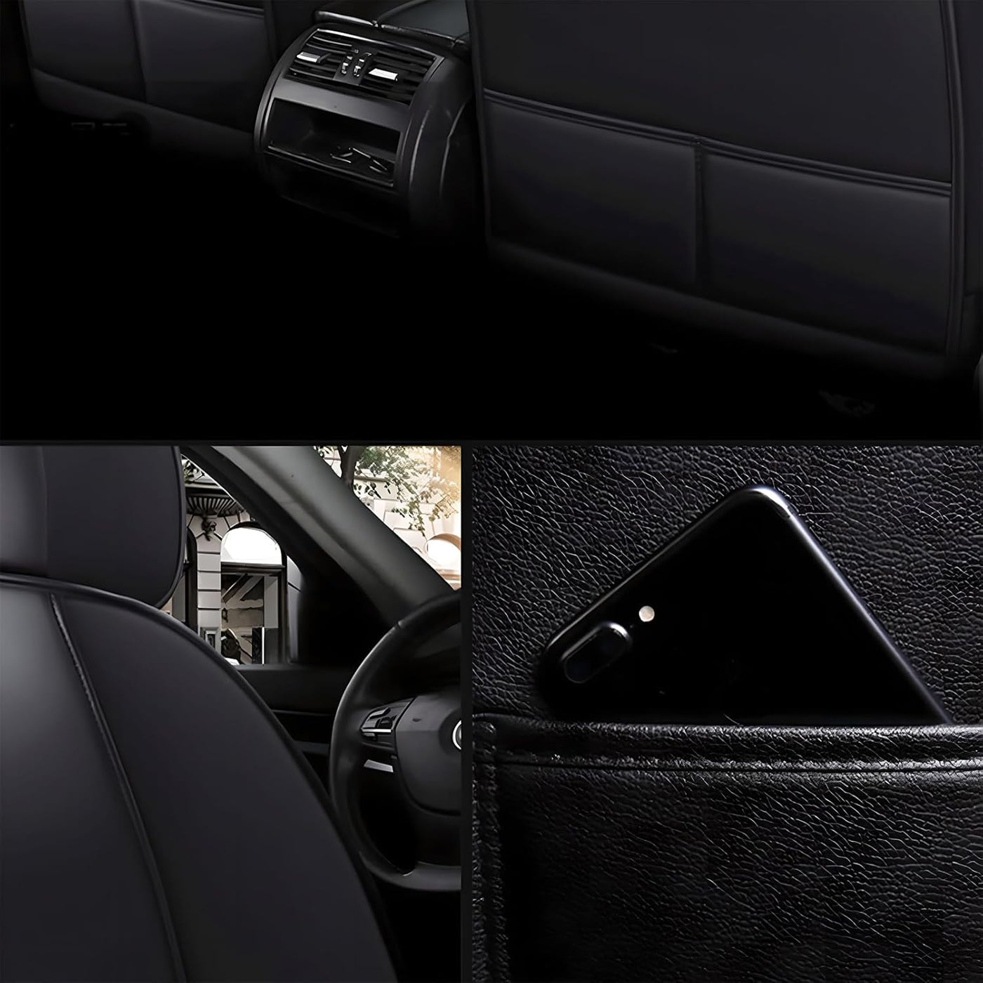Car Seat Covers Set of 5 Mercedes B Class C E GLB GLC Faux Leather Chifeng