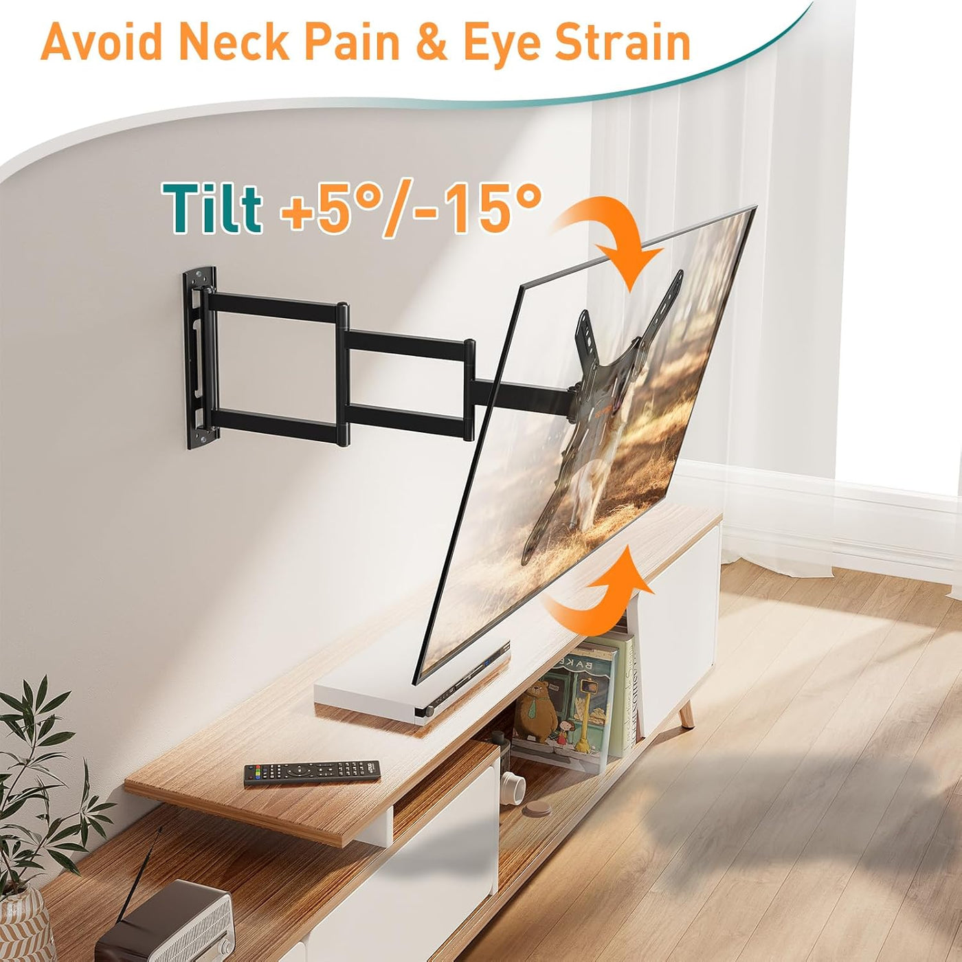 Long Reach TV Wall Bracket 26-60 Inch Full Motion Mount ELIVED