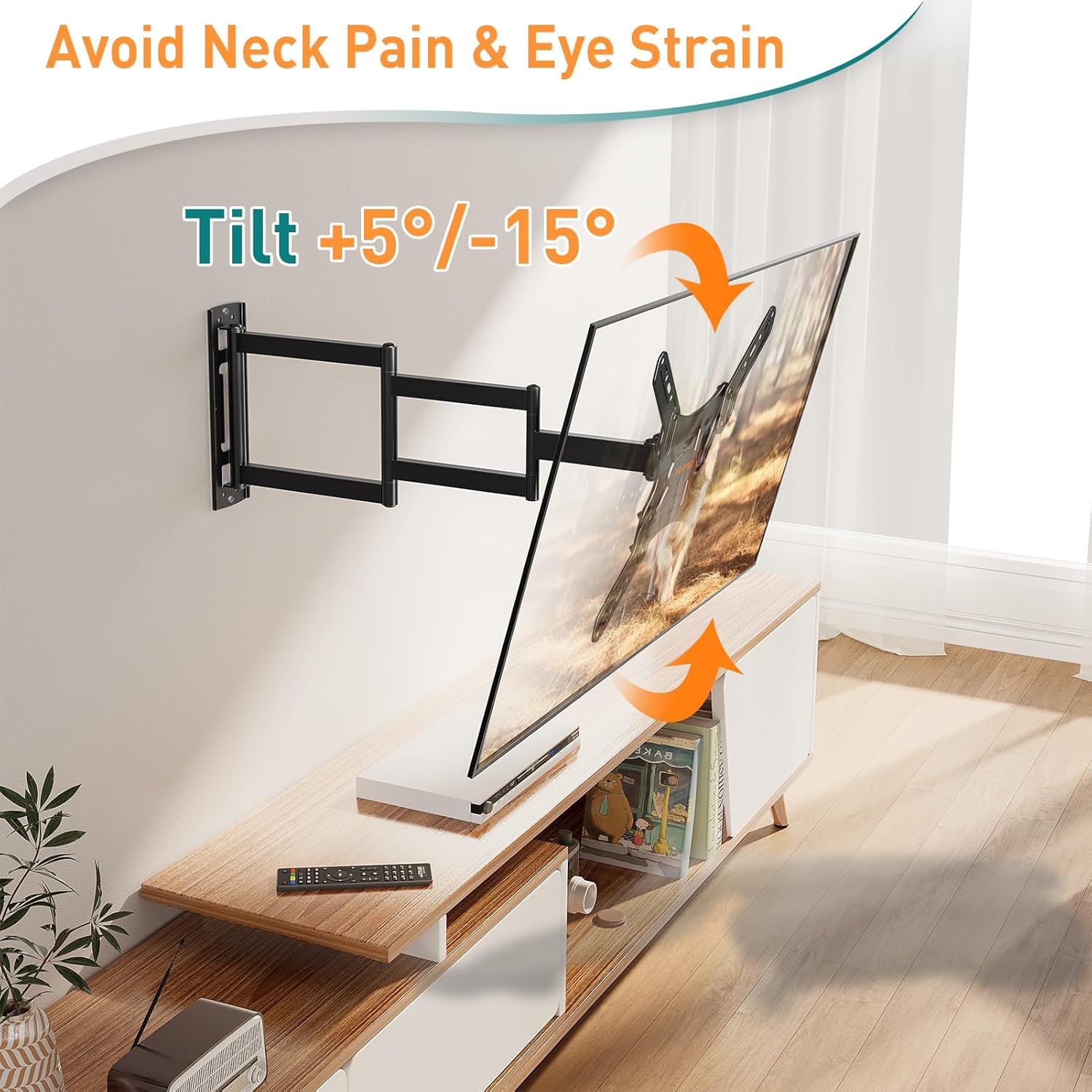 Long Reach TV Wall Bracket 26-60 Inch Full Motion Mount ELIVED