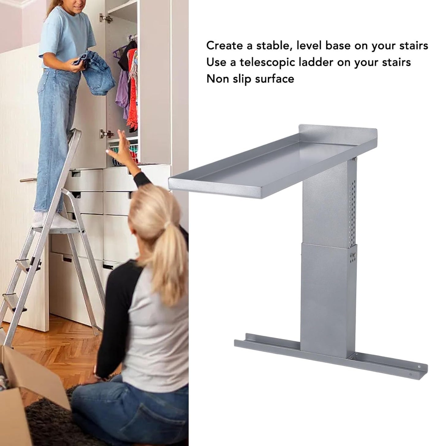 Ladder Stabiliser Adjustable Leveller Extension Ladder Leveling Aid Heavy Duty
