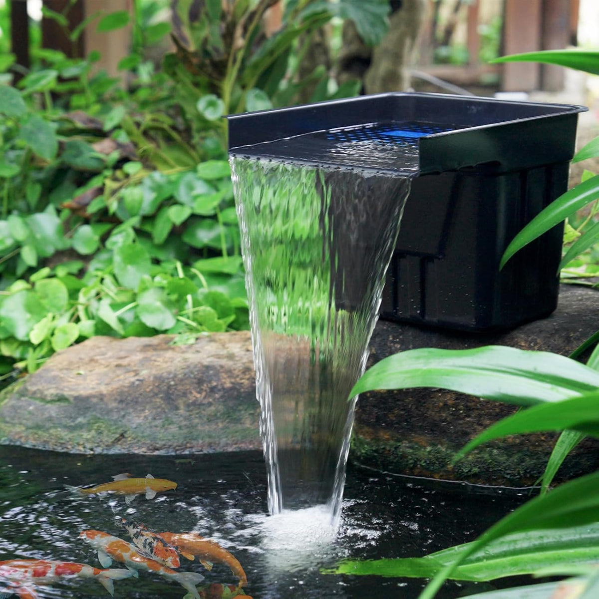 Pond Waterfall Filter Kit Outdoor Garden Pond Water Feature Streams POPOSOAP
