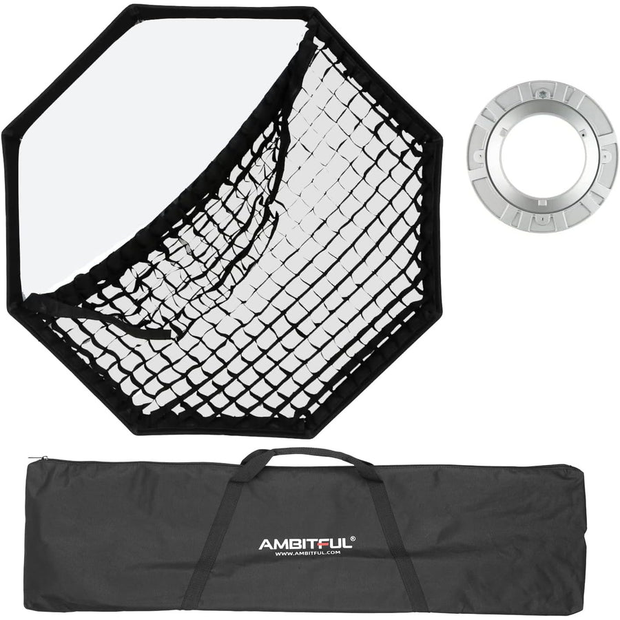 AMBITFUL 140cm Octagon Softbox with Honeycomb Grid and Bag for Bowens Mount