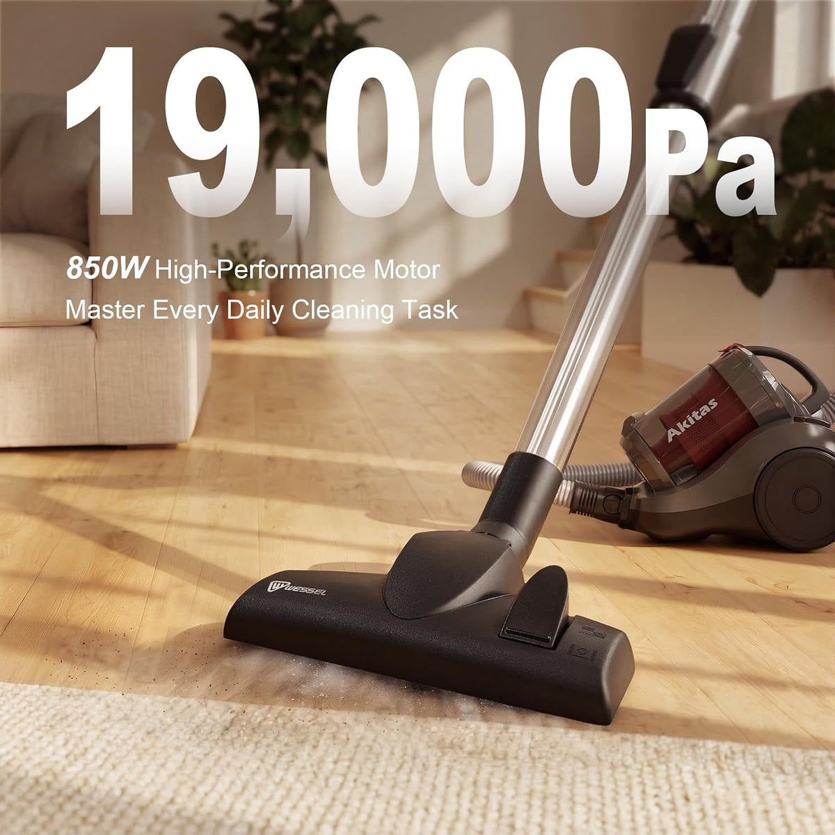 Pet Cylinder Vacuum Cleaner 850W 2.5L Turbo Brush Anti Hair Wrap Akitas C6 Turbo