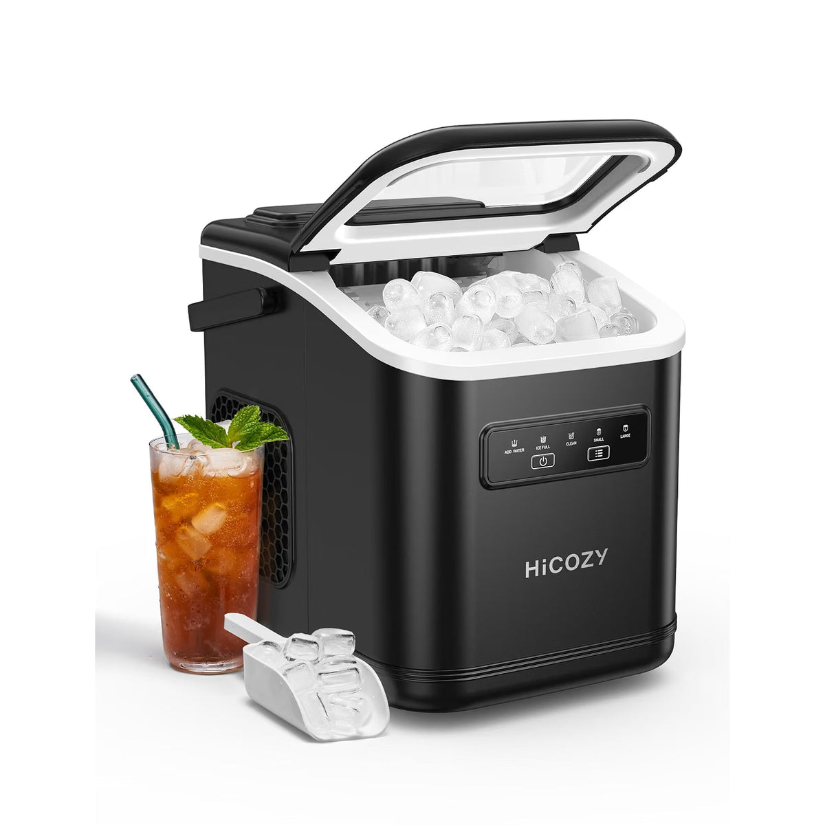 Ice Maker Machine 6 Min Fast Ice 2 Sizes Self Cleaning Countertop HiCOZY D4 Home