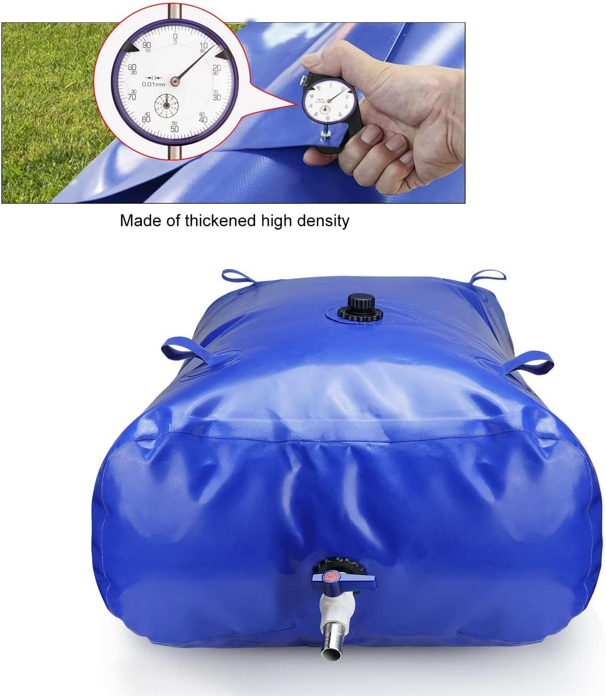 Water Storage Tank 1000L Foldable Portable Bladder Bag Irrigation Emergency Use