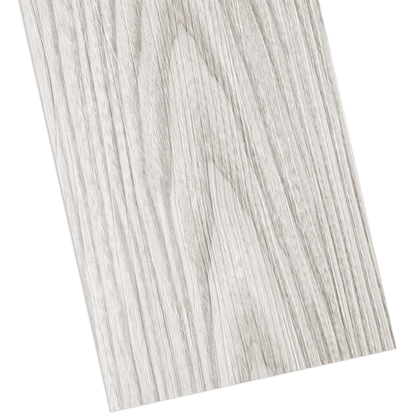 Peel Stick Floor Tiles 90x15cm White Wood Effect 32 Pack Waterproof Livelynine