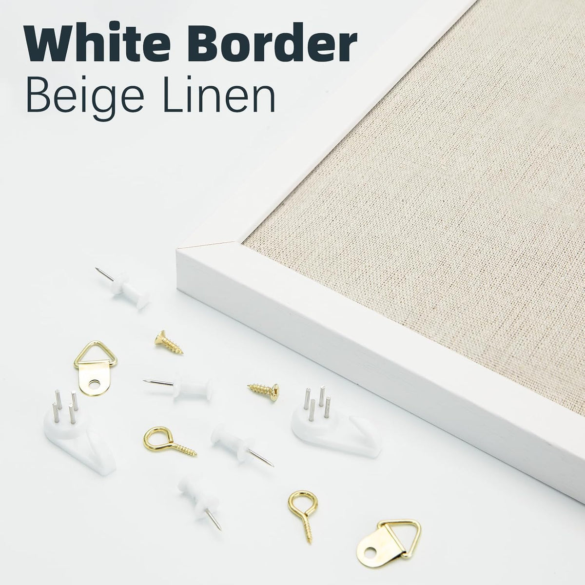 Bulletin Board 90x60cm White Frame Wall Mounted Notice Pin Board OWLKELA Office