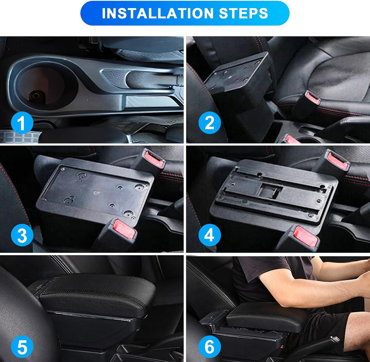 Car Armrest Box for Yaris Hybrid 2015-2021 USB Charging Centre Console Storage