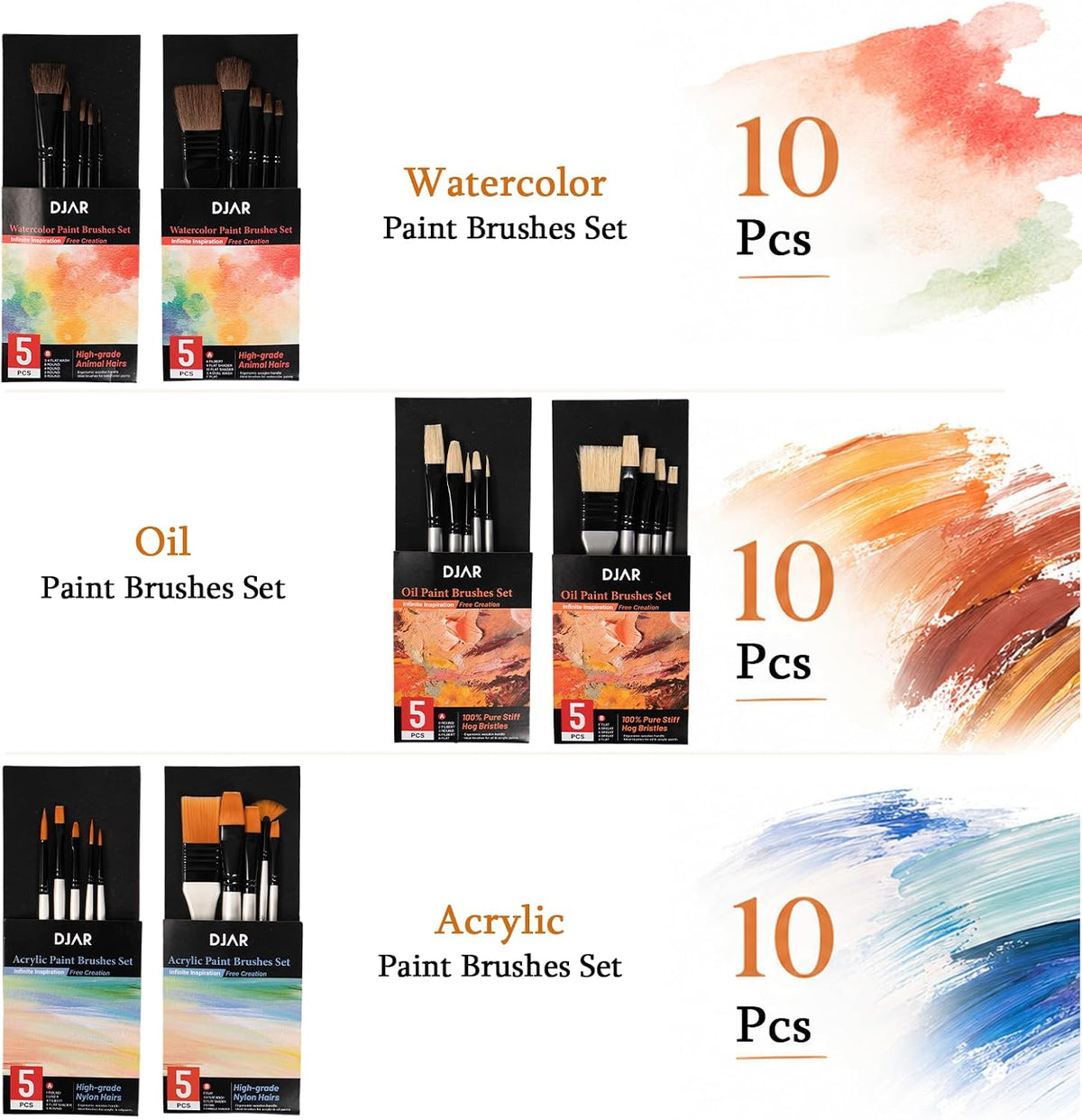 Art Painting Kit 169Pcs French Easel Acrylic Watercolour Oil Paint Set DJAR