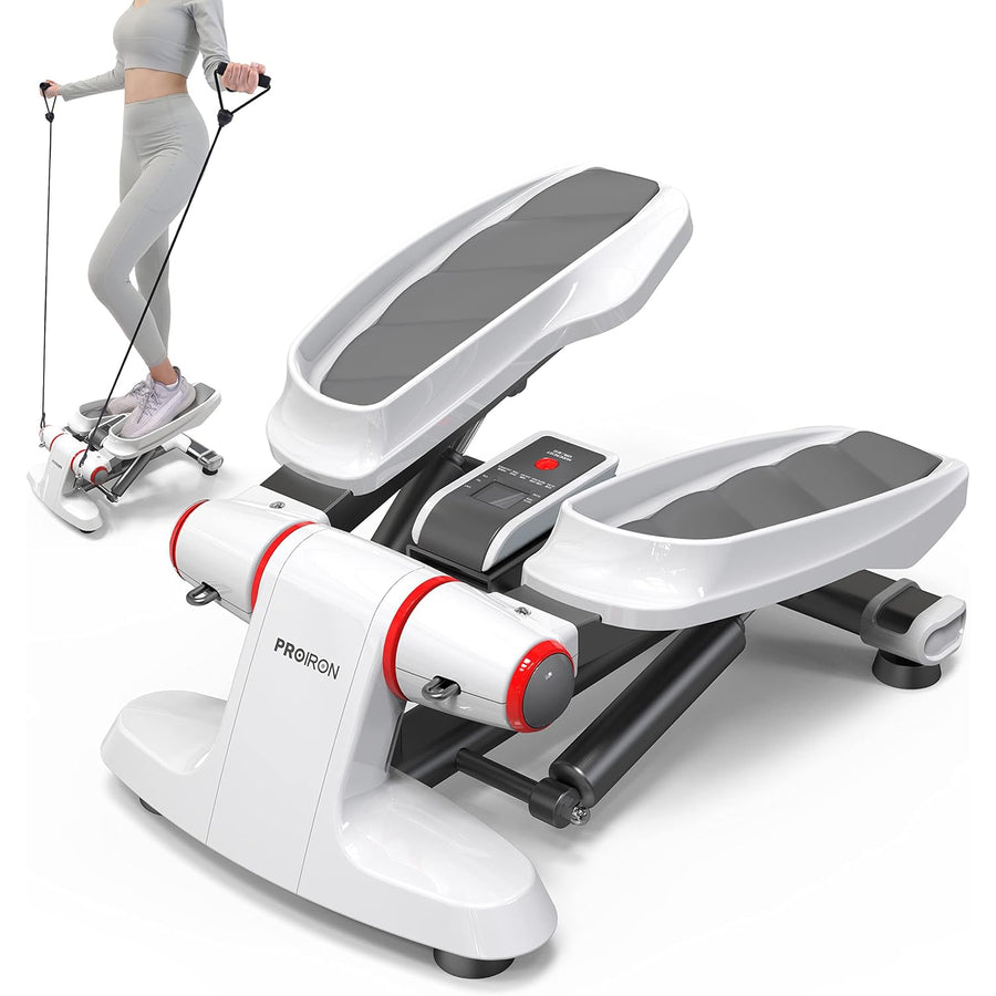 PROIRON Heavy Duty Mini Stepper w/ Resistance Bands Non-Slip Pedals, LCD Display - Massive Discount