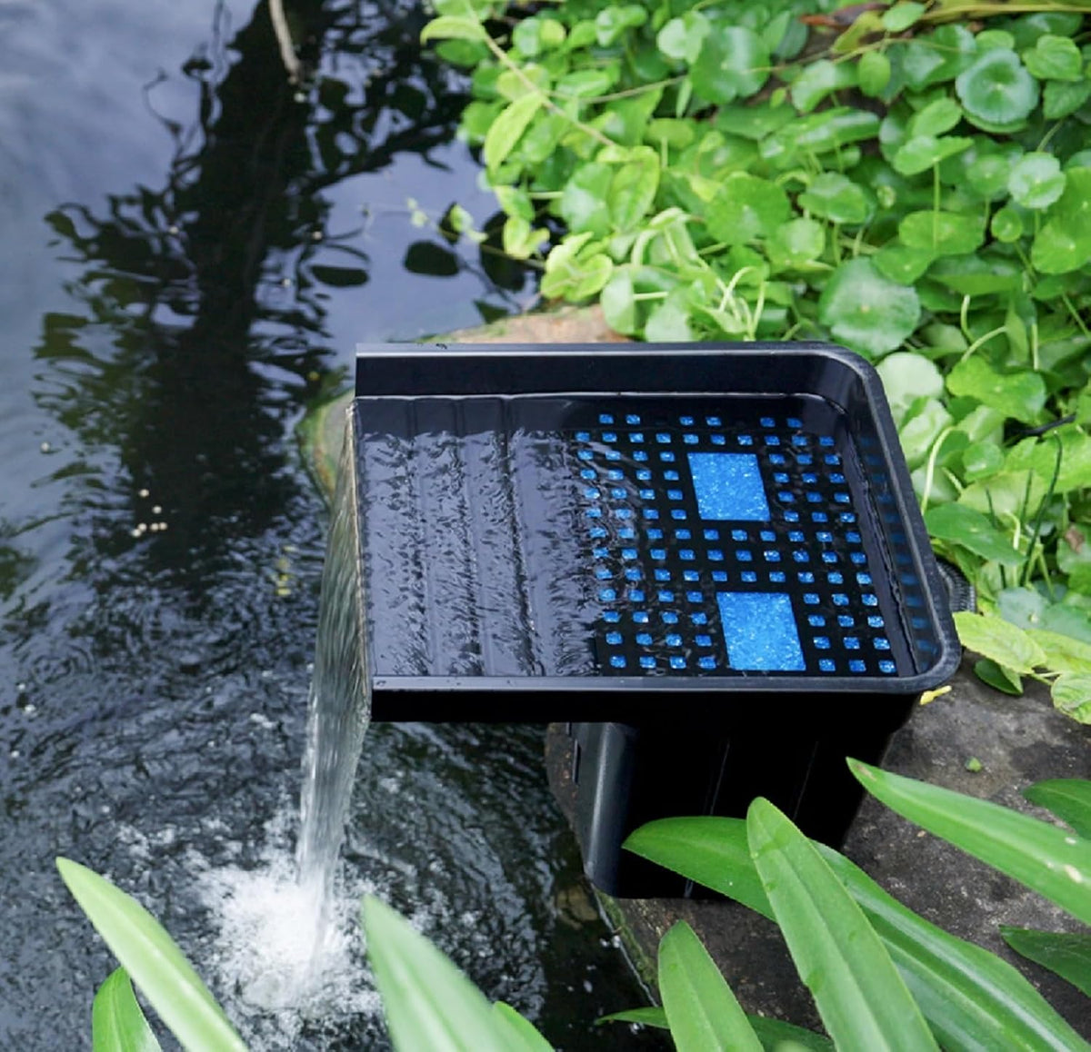 Pond Waterfall Filter Kit Outdoor Garden Pond Water Feature Streams POPOSOAP