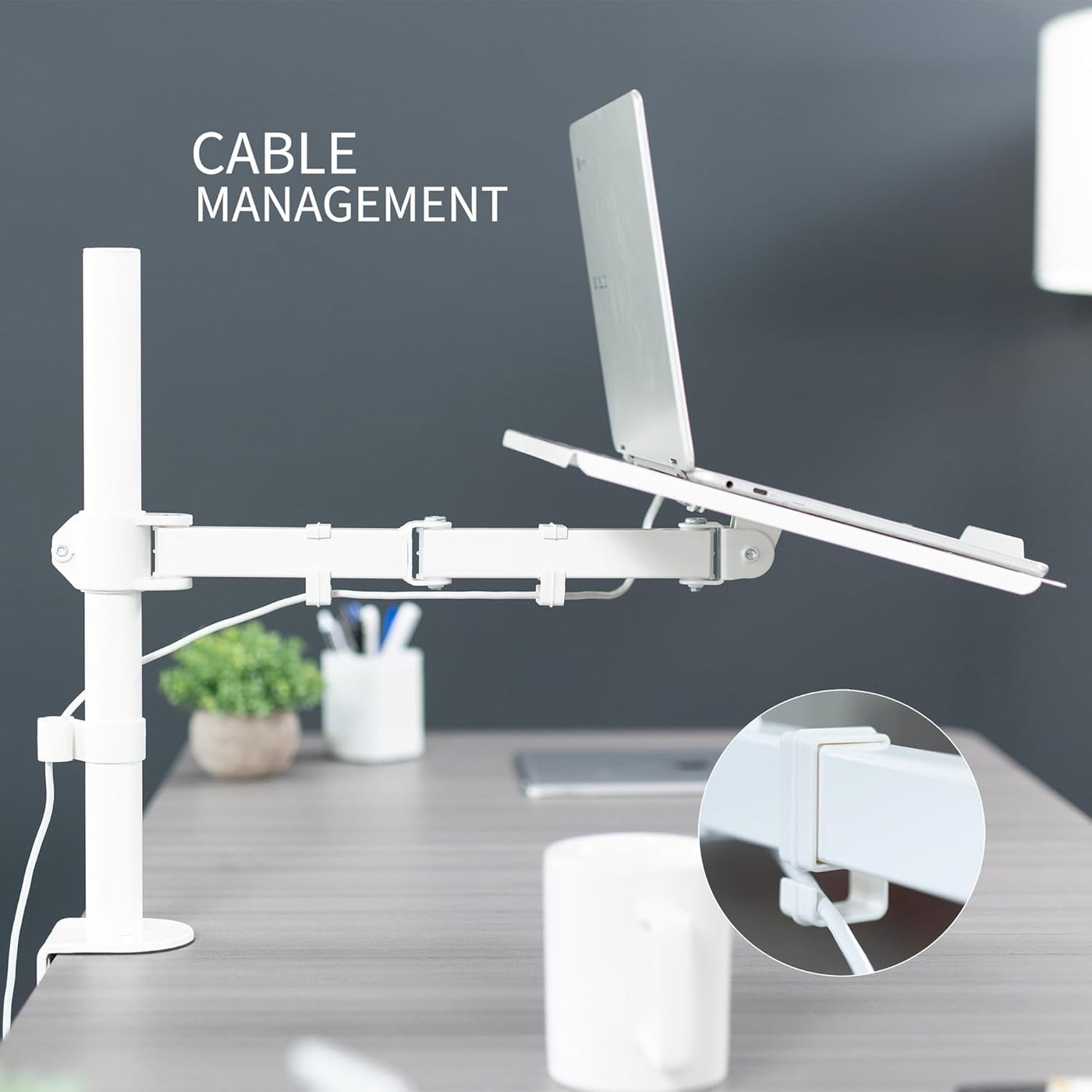 Laptop Desk Mount Stand Fully Adjustable C-Clamp Notebook Holder VIVO