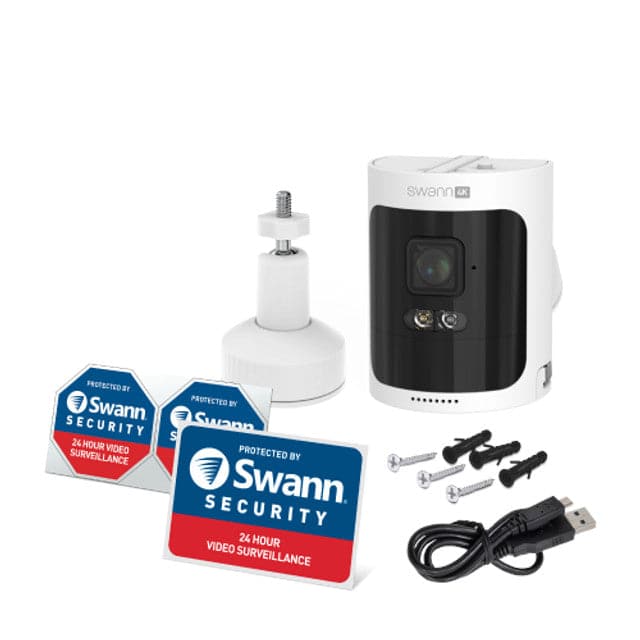 4K Wireless Add On Security Camera Night Vision AllSecure4K Swann Extra White Cam
