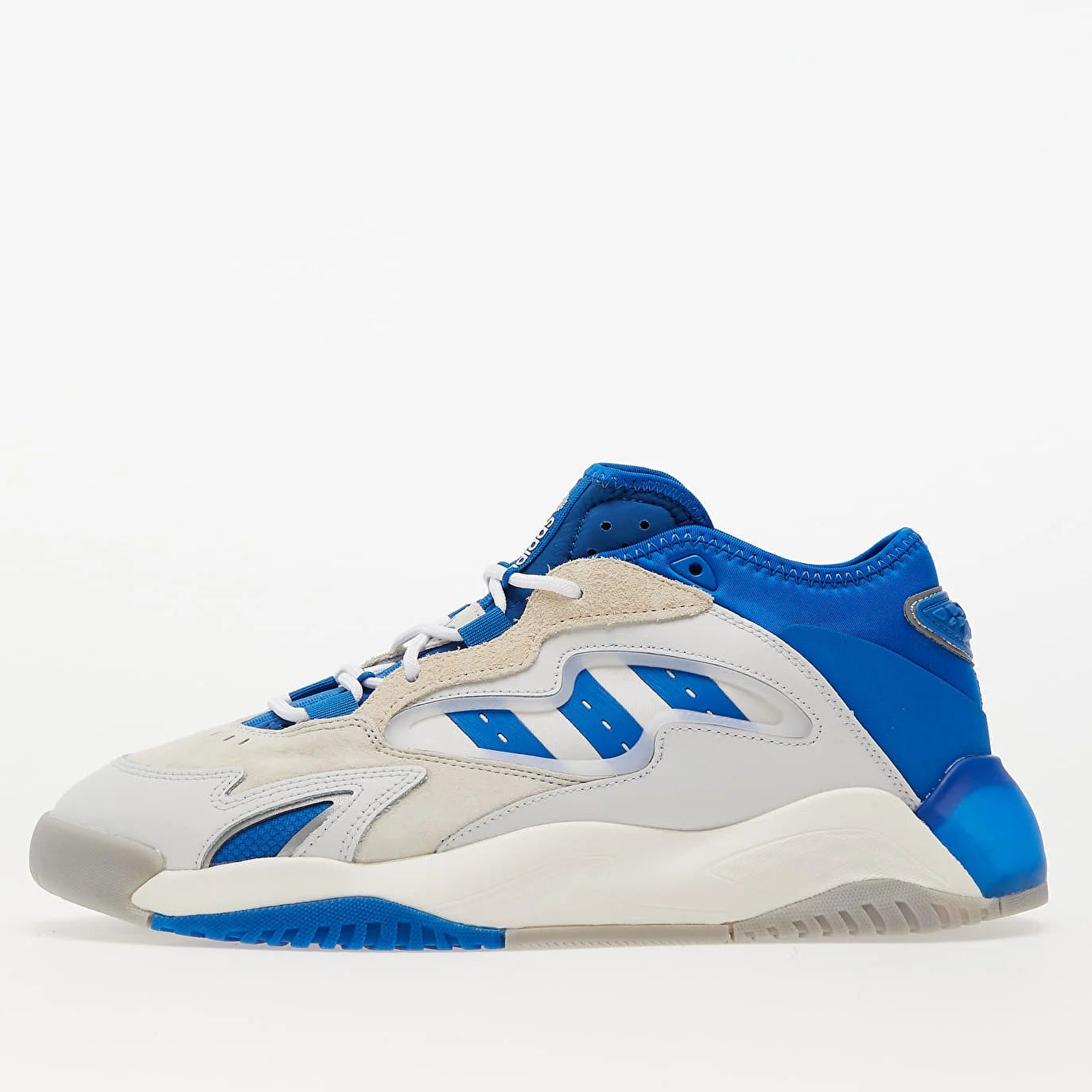 Adidas Men's Originals Streetball II Trainers featuring blue, white, and gray colors with suede details.